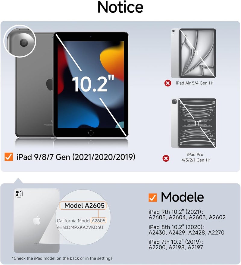 SmartDevil Screen Protector for iPad with Easy Installation Frame, 9H Clear Tempered Glass Film, Anti-Shatter, Bubble Free, Dust-Free Box, 2 Pack (7/8/9th Gen (2019-2021)) - Image 2